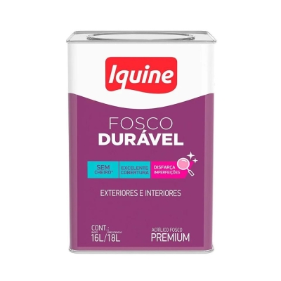 Tinta Base C 16,0L Fosco Durável Aveludado Branco Iquine