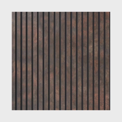 Painel Ripado Laminado Autocolante 10cm Linha Urban Corten