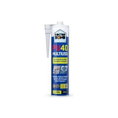 Pu 40 Adesivo Selante Silicone 360g Doctor Bond Preto 