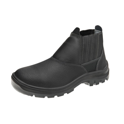 Bota de Couro Elástico Preto Safety Flex 39 Marluvas