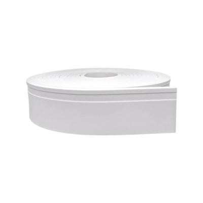 Rodameio de EVA Autocolante 70mm Branco 10 Metros MeuRodapé